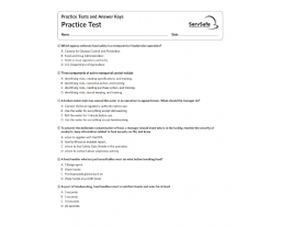 Practice Test and Answer Key - English Article Category Image
