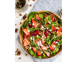 Spinach Strawberry Salad with Balsamic Poppy Seed Dressing Article Category Image