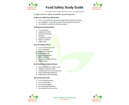 Servsafe Food Protection Manager Study Guide - English Article Category Image