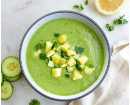 Creamy Chilled Cucumber Avocado Soup Article Category Image
