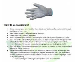 Cut Glove Procedures Article Category Image