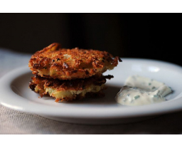 Golden Panko Latkes with Sour Cream and Chives Article Category Image